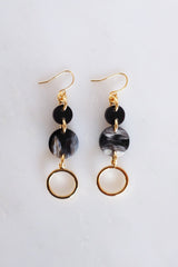 Ba Be Crescent Drop Buffalo Horn Dangle Earrings - Handcrafted & Unique Buffalo Horn Jewelry
