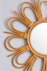 Bong Sunburst Natural Rattan Mirror