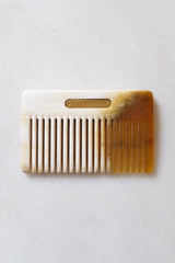 Chai Buffalo Horn Pocket-Sized Hair / Beard Comb - Handcrafted & Unique Buffalo Horn Jewelry