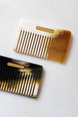 Chai Buffalo Horn Pocket-Sized Hair / Beard Comb - Handcrafted & Unique Buffalo Horn Jewelry