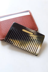 Chai Buffalo Horn Pocket-Sized Hair / Beard Comb - Handcrafted & Unique Buffalo Horn Jewelry