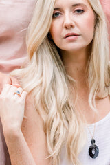 Hoan Toan Donut Buffalo Horn Pendant Necklace - Handcrafted & Unique Buffalo Horn Jewelry