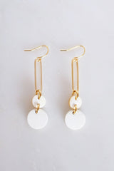Sa Dec Circular Drop Buffalo Horn Dangle Earrings - Handcrafted & Unique Buffalo Horn Jewelry