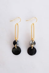 Sa Dec Circular Drop Buffalo Horn Dangle Earrings - Handcrafted & Unique Buffalo Horn Jewelry