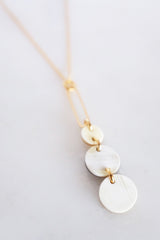 Sa Dec Circular Drop Buffalo Horn Long Pendant Necklace - Handcrafted & Unique Buffalo Horn Jewelry