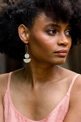 Tho Bar & Geo Buffalo Horn Earrings - Handcrafted & Unique Buffalo Horn Jewelry