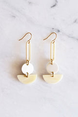 Tho Bar & Geo Buffalo Horn Earrings - Handcrafted & Unique Buffalo Horn Jewelry
