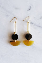 Tho Bar & Geo Buffalo Horn Earrings - Handcrafted & Unique Buffalo Horn Jewelry