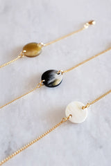 Tran Quoc Dainty Buffalo Horn Charm Bracelet - Handcrafted & Unique Buffalo Horn Jewelry
