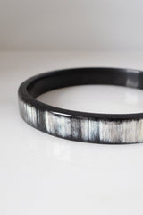 Tron Buffalo Horn Minimalist Bangle Bracelet (1pc) - Handcrafted & Unique Buffalo Horn Jewelry