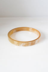 Tron Buffalo Horn Minimalist Bangle Bracelet (1pc) - Handcrafted & Unique Buffalo Horn Jewelry