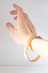 Tron Buffalo Horn Minimalist Bangle Bracelet (1pc) - Handcrafted & Unique Buffalo Horn Jewelry