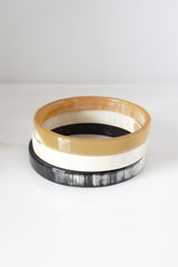 Tron Buffalo Horn Minimalist Bangle Bracelet (1pc) - Handcrafted & Unique Buffalo Horn Jewelry