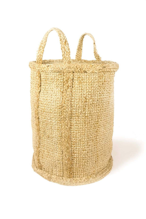 Korissa Bono Natural Jute Baskets - Handcrafted & Unique Buffalo Horn Jewelry