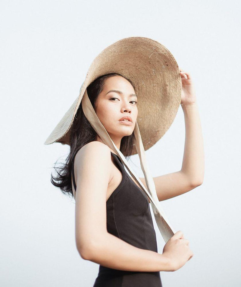 Lola Wide Brim Handwoven Jute Hat