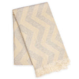 Mersin Eco-friendly Ultra Soft  Grey Chevron Towel